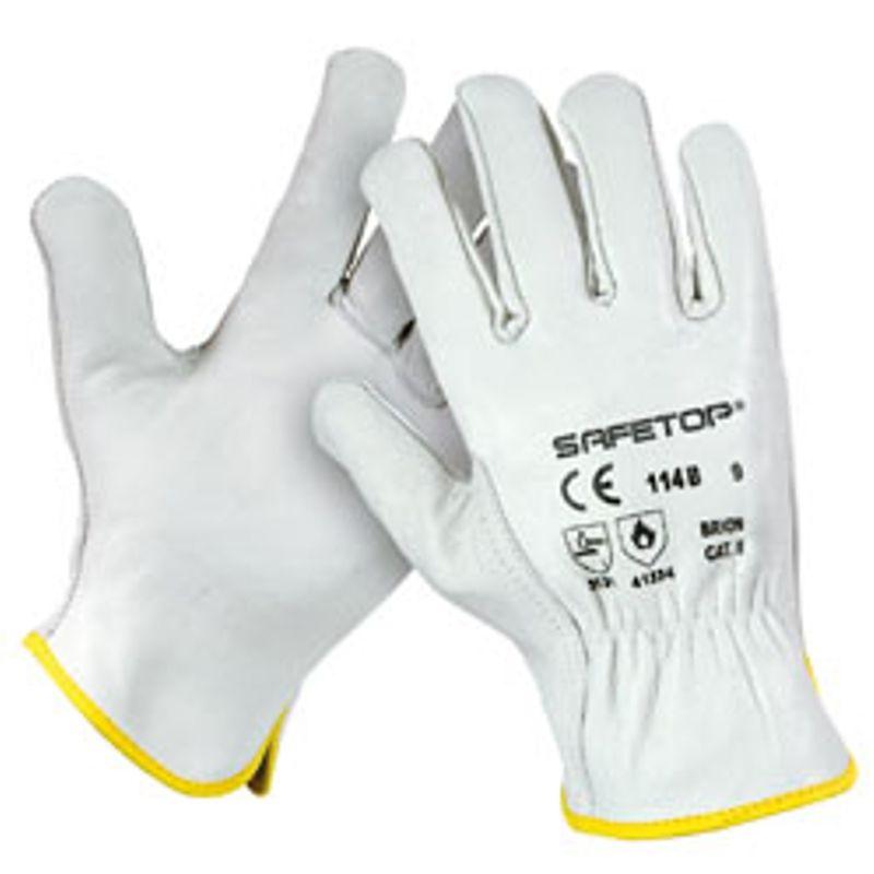 Guante Piel Blanco BRION