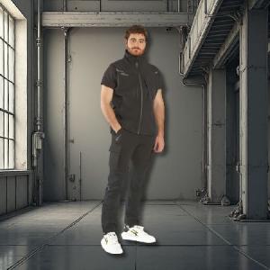 Pantalon elastico TREK negro