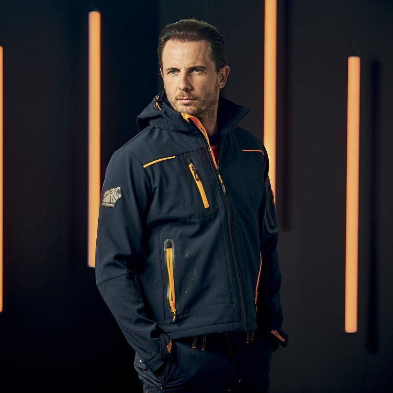 Cazadora SoftShell SPACE Azul 2