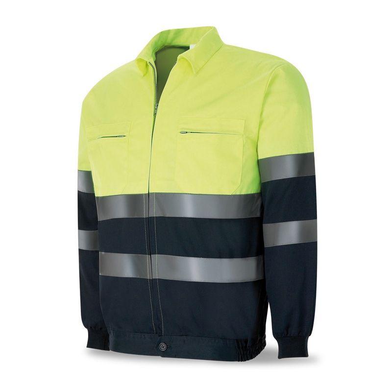 Chaqueta azul/amarillo fluor