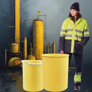 Pantalón azul/amarillo fluor